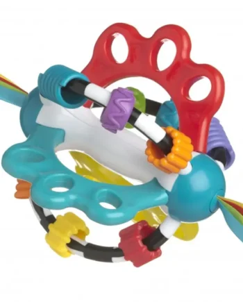 Farverig Explor-a-ball fra Playgro til nysgerrige børn