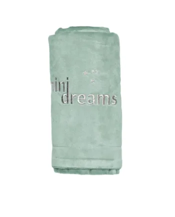 Filt Mjuk Tæppe - Grøn fra Minidreams på tilbud!