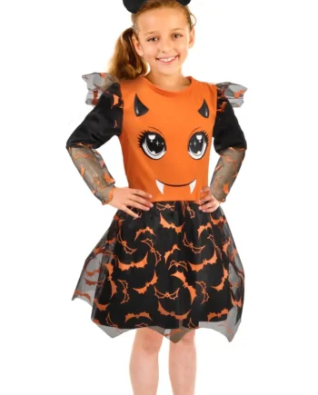 Flagermus Kostume i Orange til Halloween - Sjovt og Komfortabelt