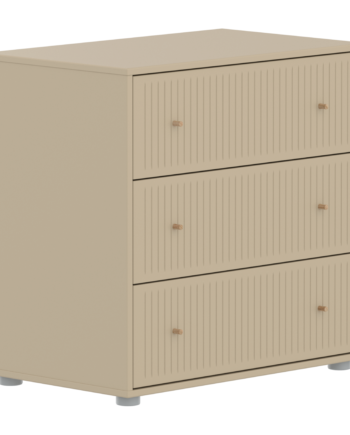 Flexa Saga Kommode 74x75 5x45 Oat Riller Egetræsgreb