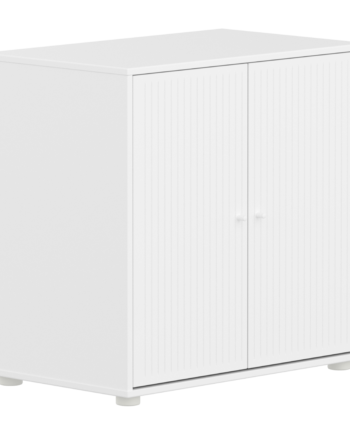 Flexa Saga Skab 74 20x75 5x45 Hvid Riller Hvid Greb