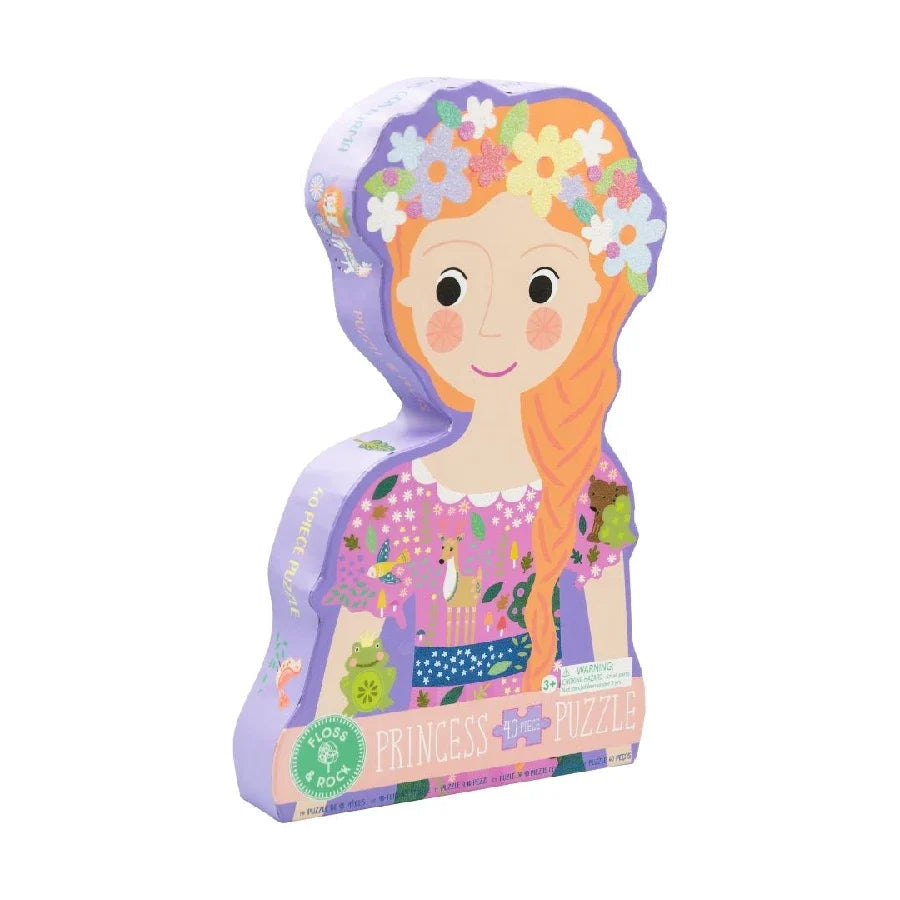 Floss & Rock Eventyrprinsesse Puslespil – 40 Farverige Brikker