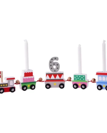 Fødselsdagstog i træ fra Barbo Toys - Perfekt til fejringer!