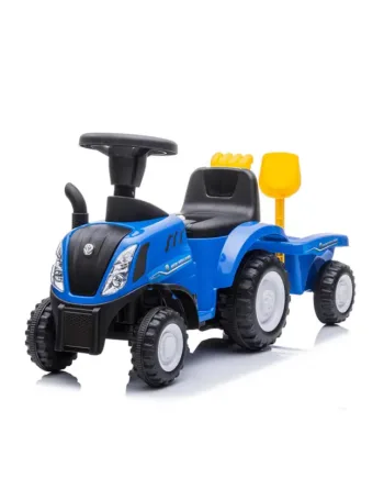 Ny Holland Traktor Gåbil med Trailer - Sjov Leg til Børn!