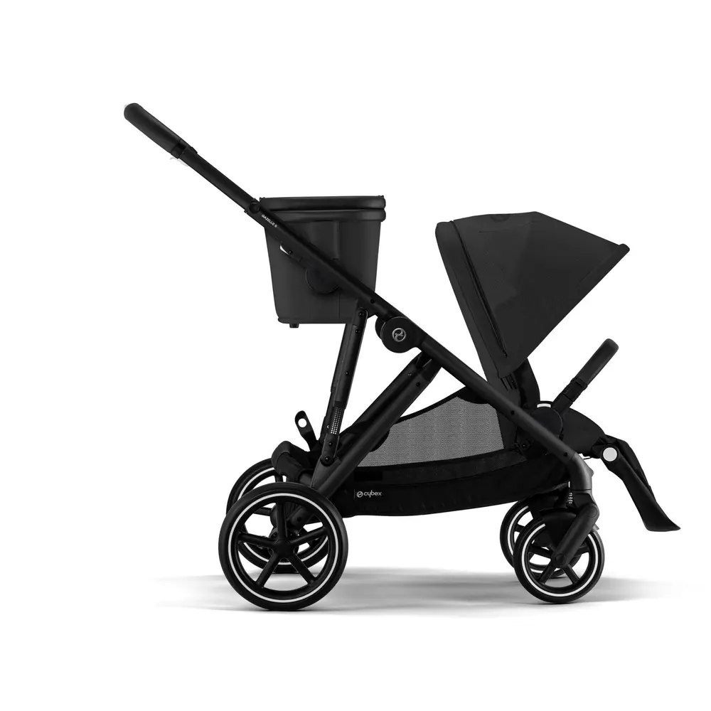 Cybex Gazelle S - Moon Black Klapvogn med Stort Opbevaring
