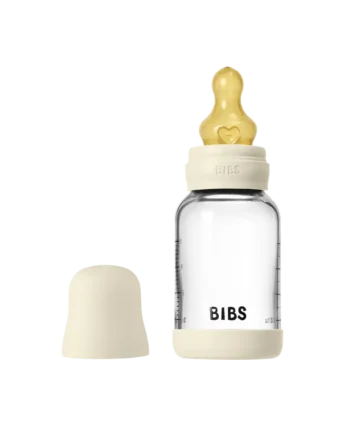 BIBS Sutteflaske i Borosilikatglas 120 Ml – Ivory Babyflaske