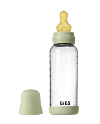 BIBS Glas Sutteflaske 240 Ml i Sage - Kvalitet til Babyer