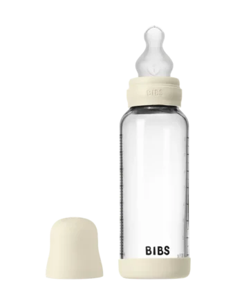 Silikone Sutteflaske i Glas 240 Ml - Ivory fra BIBS