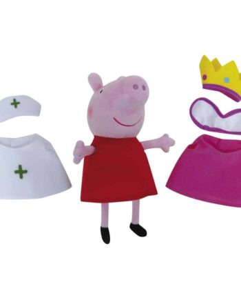 Gurli Gris Dukke med Sygeplejerske- og Prinsesseoutfits