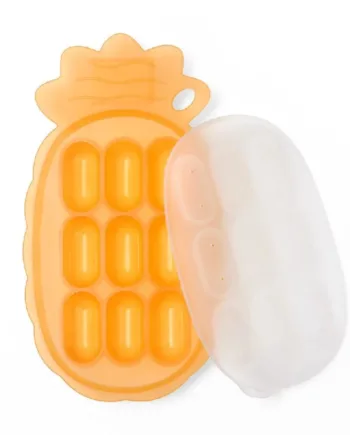 Haakaa Ananas Frysebakke - Tangerine til Sund Snacks
