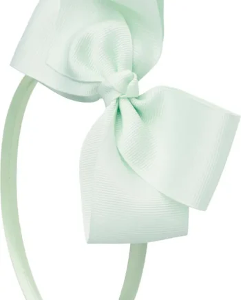 Mintfarvet Satin Hårbøjle – Perfekt til Festlige Lejligheder!