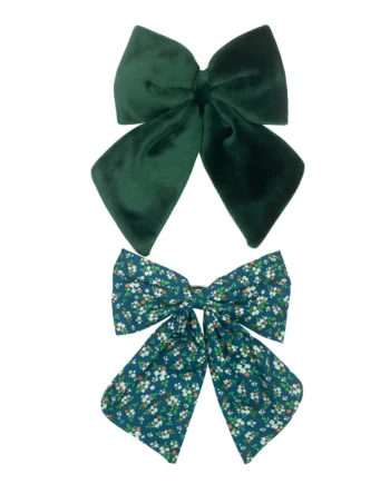 Agnes Hårclips Teal – Store Sløjfer til Festlige Anledninger!