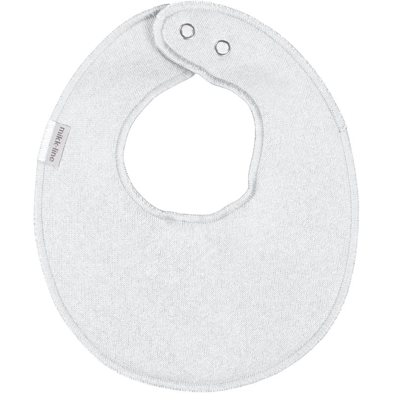 Hagesmæk Basic Rund Hvid fra Mikk-line - Must-have til babyer