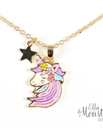 Halskæde med Secret Unicorn – Magi under stjernerne!