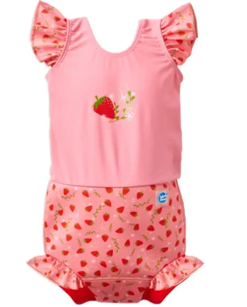 Happy Nappy Badedragt – Jordbærmark til Baby