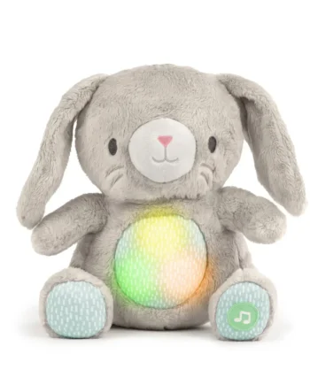 Beroligende Sylvi Kaninbamse med Lys og Hjertelyd