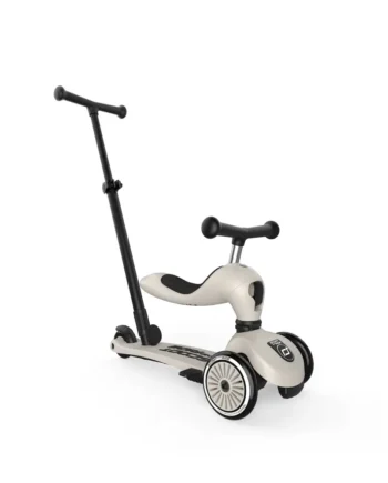 Highwaykick Push Go Ash – Løbecykel med skubbehåndtag