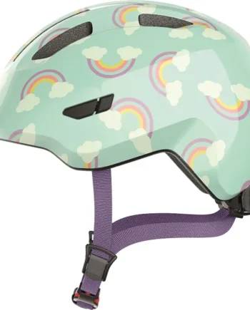 Smiley 3.0 LED Cykelhjelm - Blue Rainbow til Børn