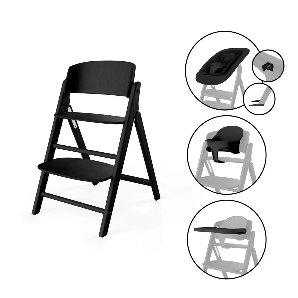 Højstol Click Fold 4i1 – Stunning Black tilbud!