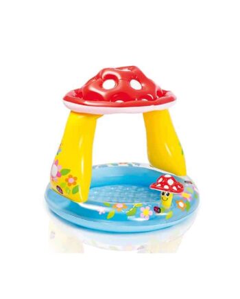 Intex Svampeformet Babypool med Skygge - 45L