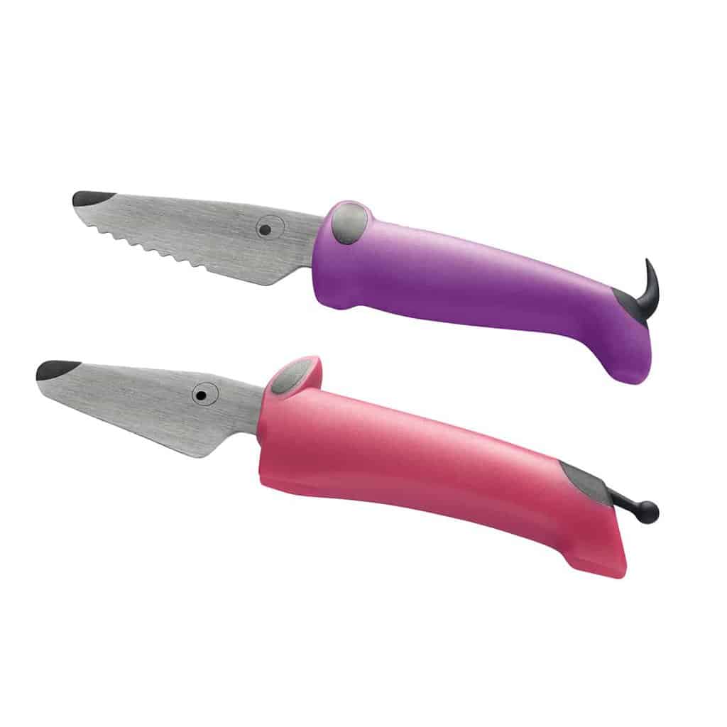 Kinderkitchen Børnekokkeknivsæt - Pink og Lilla