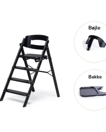 Foldbar Højstol i Eg med Bøjle og Bakke – Praktisk og Stilfuld