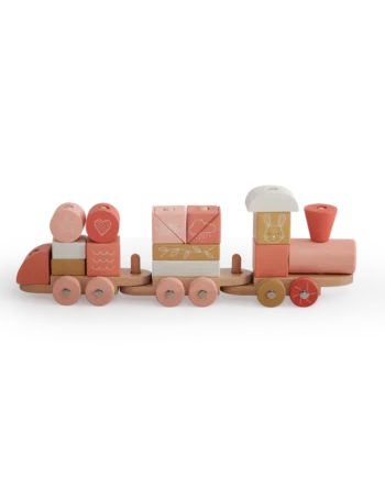 Kreativt Pink Klodstog fra Moover Toys - Sjovt Trælegetøj