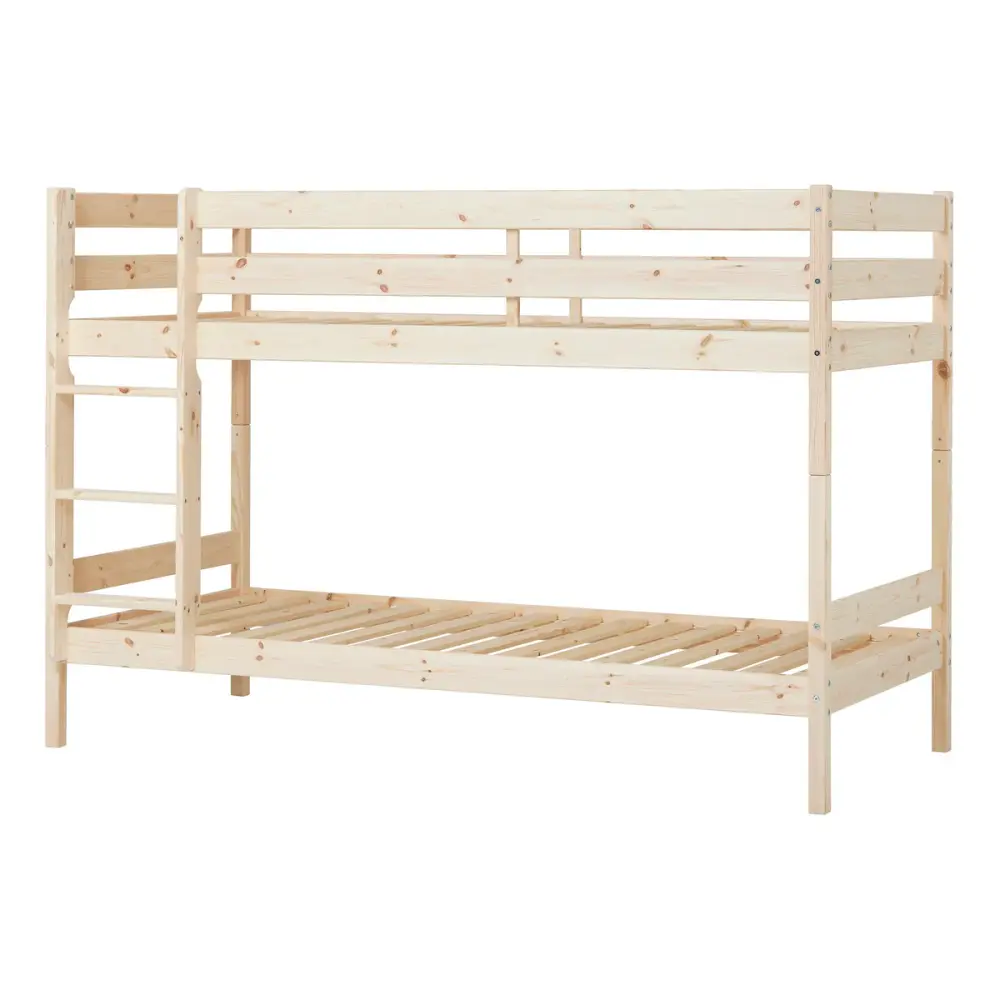 Køjeseng med Eco Comfort Bund 90x200 cm – Naturstil