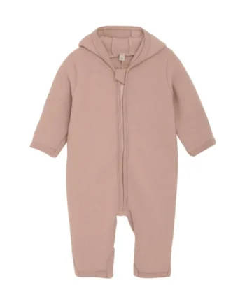Køredragt i Uldfleece med Ører – Mahogany Rose Tilbud!