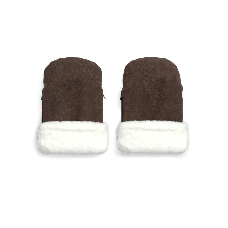Kong Walther Østerbro Barnevognshandsker - Brun Faux Suede