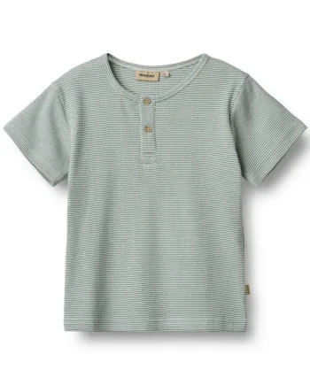Stribet Kortærmet T-shirt Lumi fra Wheat - Økologisk Bomuld
