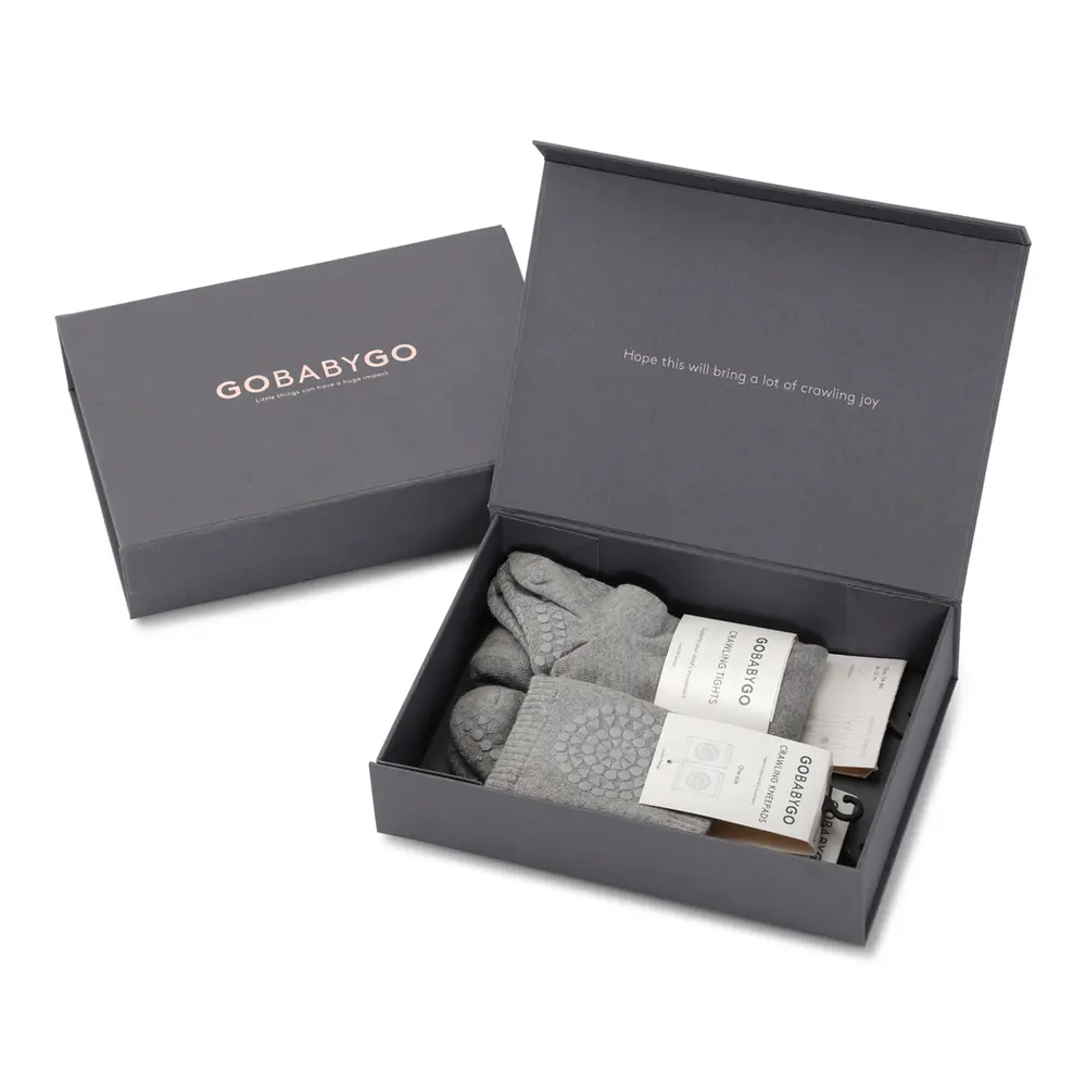 Kravle Start Pakke - Grey Melange til Baby 12-18 m