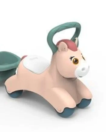 Lær-at-gå-bil med vogn i ponydesign fra Smoby