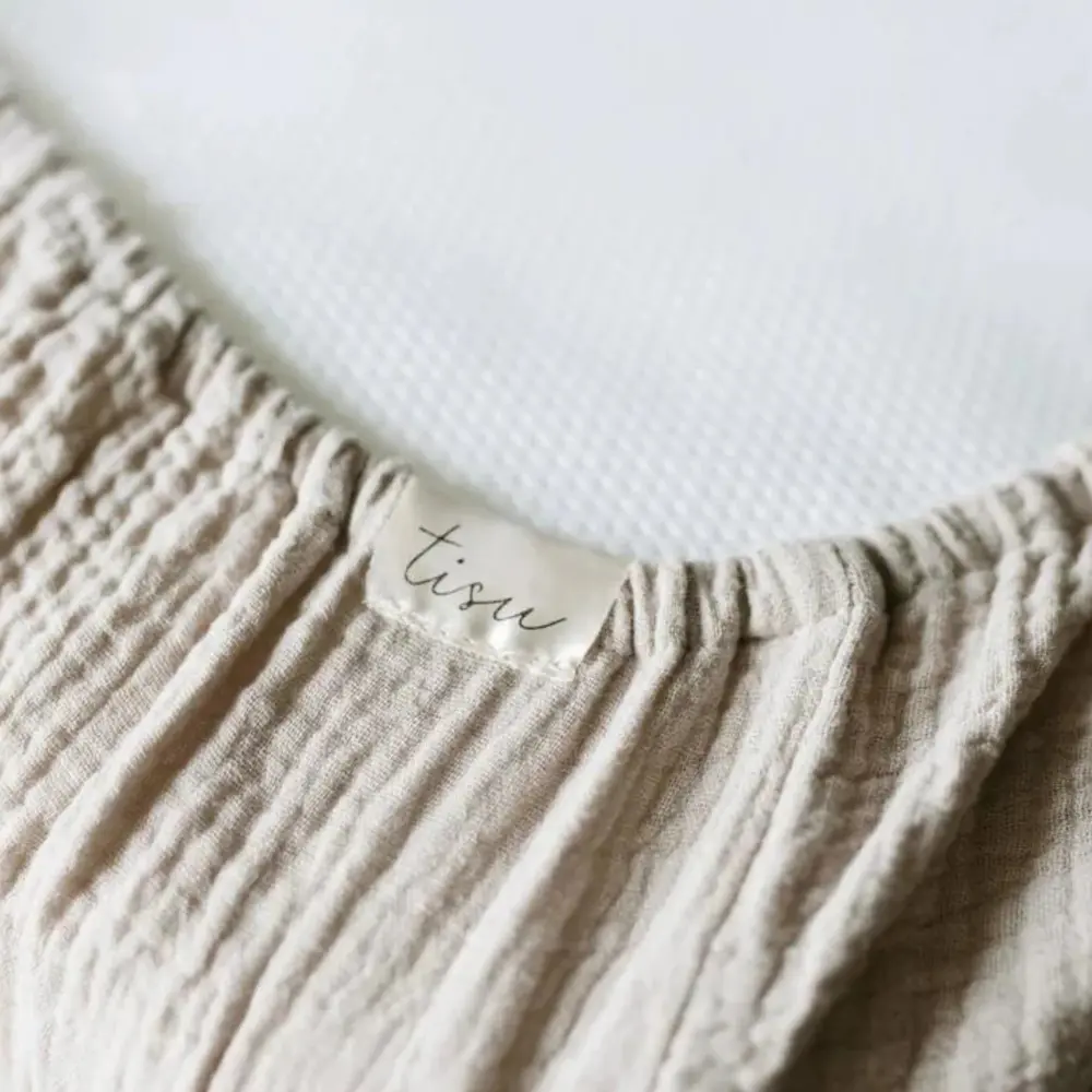 Lagen 60x120 Cm - Sand til Baby | Blødt Musselinstof