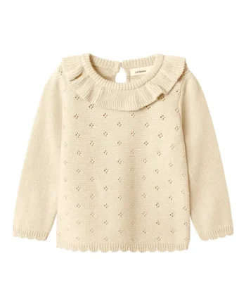 Laguna Strik Bluse - Turtledove fra Lil' Atelier