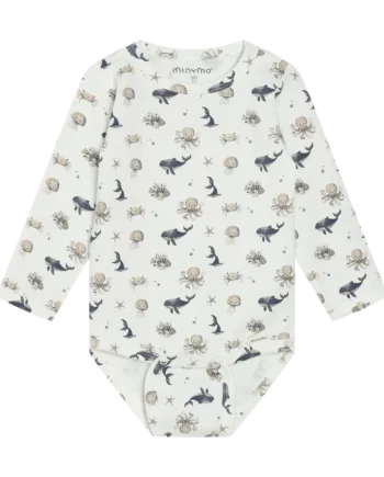 Langærmet Body    Print White Pepper 50