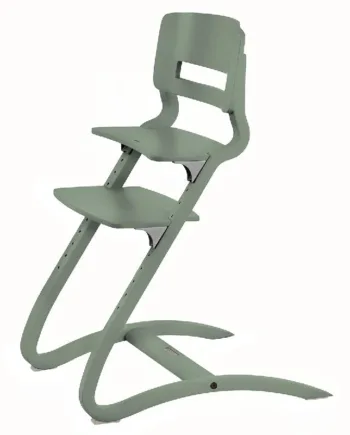 Leander Louie Højstol med Bøjle - Sage Green Tilbud!