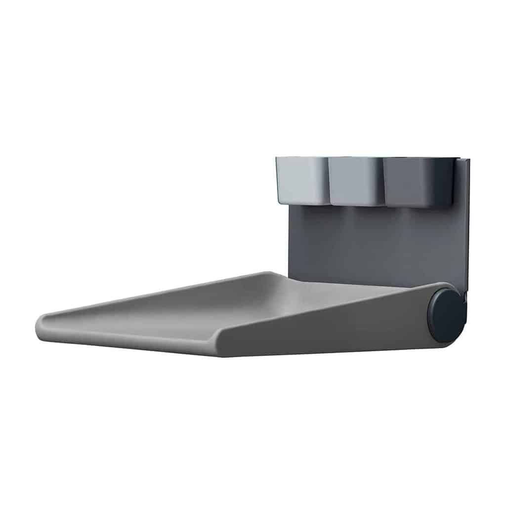 Leander Wally Væghængt Puslebord - Dusty Grey Tilbud!