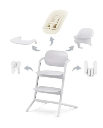 Cybex Lemo Højstol 4i1 Sæt - All White til hele familien