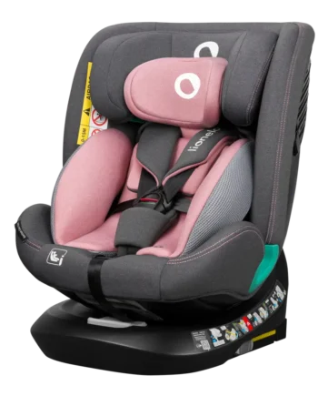 Bastiaan One Autostol – Pink Rose med EasyTurn 360