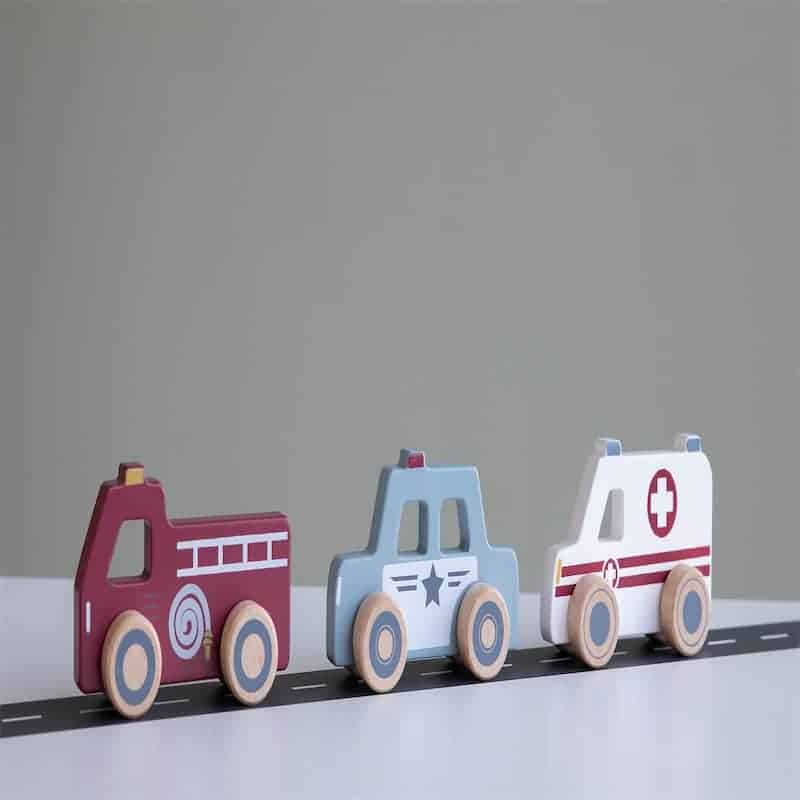 Little Dutch Køretøjer – Ambulance, Politibil & Brandbil Sæt