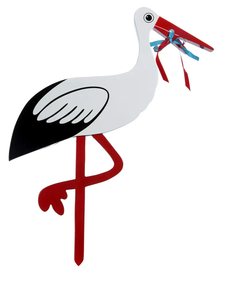 Magni Træ Fødselsstork - Perfekt til Babyshower!