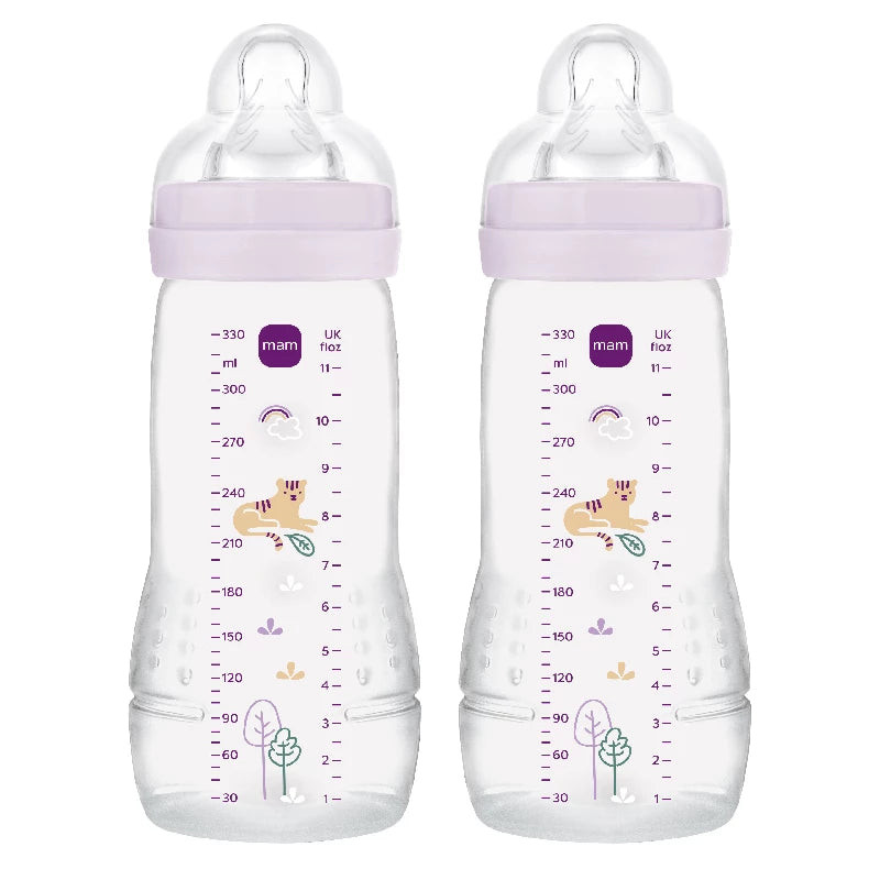 MAM Easy Active Sutteflaske 330ml 2p Pink - Tilbud!