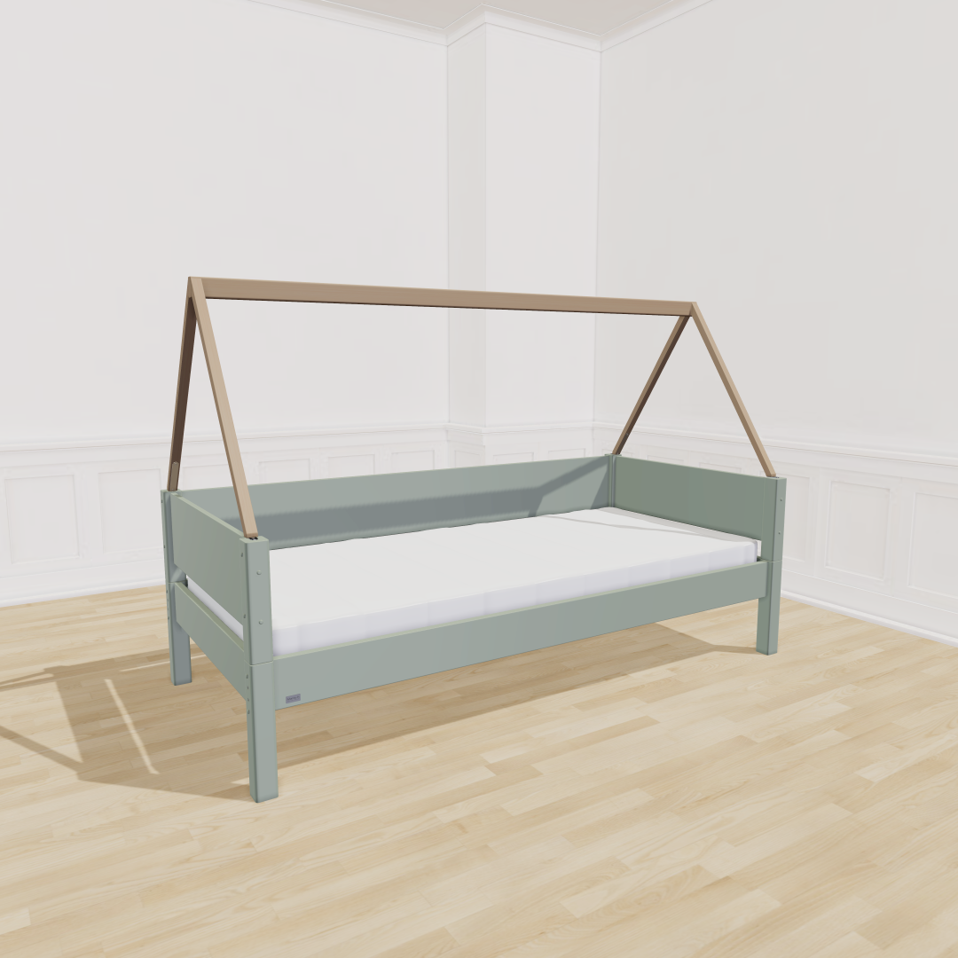 Manish-  Saga Børneseng 90x200 Moss Green