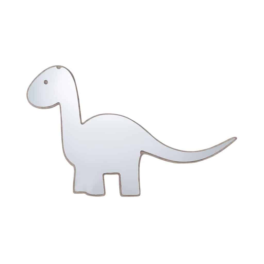 Maseliving Dino Spejl i Valnød til Børneværelset
