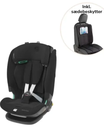 Titan Pro2 Autostol i Sort med Sædebeskytter - Kvalitet og Sikkerhed