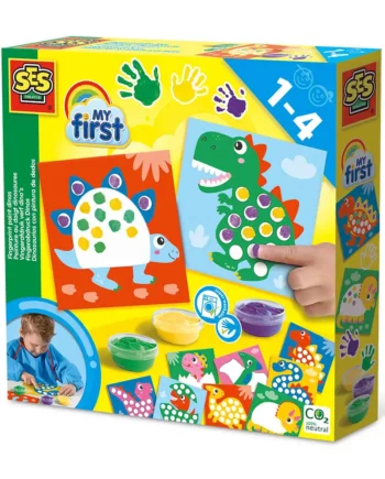 Min Første Fingermaling med Dinosaurer - Kreativ Leg!