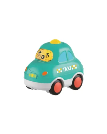 Farverig Mini Taxi Bil – Sjovt Legetøj til Børn