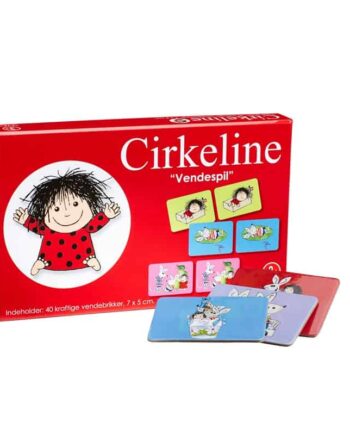 Mini Vendespil Cirkeline – Sjovt hukommelsesspil til børn
