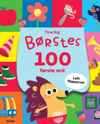 Minisjang Børstes 100 Første Ord - Flapperbog til Børn
